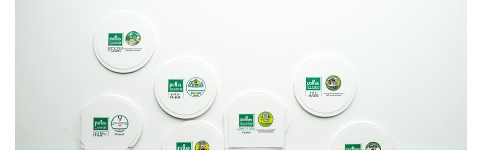 다수의 식품 안전 및 품질 인증 로고들