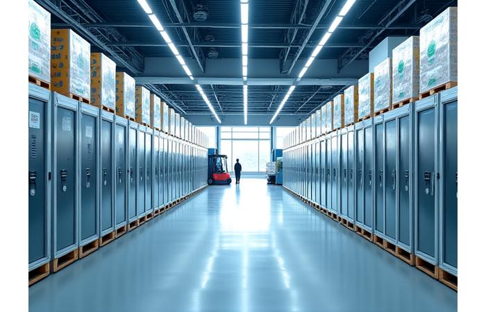 첨단 냉장 보관 시설 내부