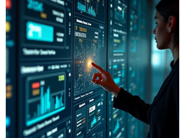 물류 시스템을 보여주는 디지털 대시보드 화면, 실시간 온도 및 트럭 위치 추적