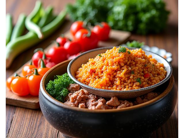 전주 비빔밥 밀키트의 다양한 재료와 완성된 모습