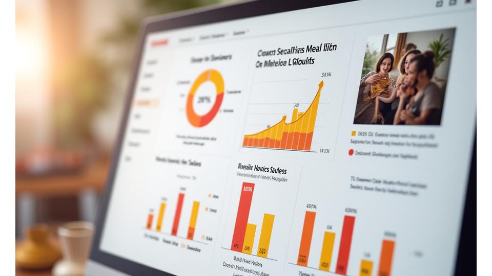 한국 밀키트 시장의 성장률과 소비자 만족도를 나타내는 그래프와 통계 데이터