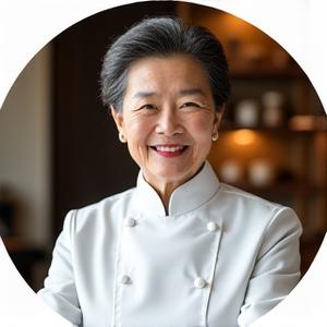 한식 명장 김영숙 셰프의 환한 미소.