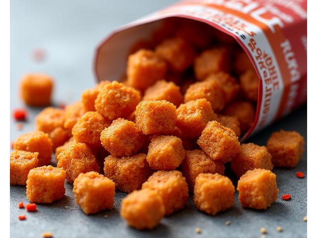 한국 양념으로 맛을 낸 한입 크기 고단백 스낵