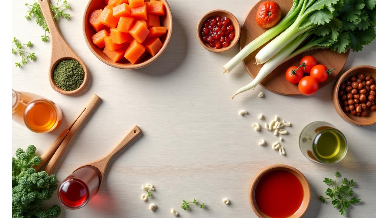 다양한 비건 김치와 간장, 고추장 등 알레르기 프리 한국 전통 조미료